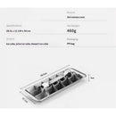 Stainless Steel Ice Cube Maker Tray,Lever Style Ice Cube Mold Quick To Making 18 Ice Cubes, Stainless Steel（silvery）