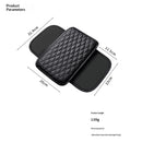 Comfortable Car Center Console Cushion Armrest Dog Cat Paws Protect Cover Non-Slip with 2 Storage Bags for Cars Interior Accessories (Black, Long Narrow)