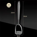 Potato Masher, Dual Arc for Easy, Labor-Saving Mashing, 304 Stainless Steel, Sturdy and Durable One-Piece Potato Press, Dishwasher Safe, for Potatoes and More