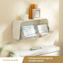 Pad Holder for Bathroom,Sanitary Napkins Organizer,Feminine Tampons Storage Day Overnight Cotton Pad Holder, white（only box）