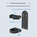 2 pack Electric Razor Holder Wall Mount, Razor Hanger, Electric Shaver Bathroom Holder, Mirror Toothbrush Holder Wall Mounted, ABS (Black)