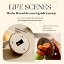 Kitchen Timer for Cooking, Chef Cooking Magnetic Timer - Loud Alarm, Mechanical Desk Manual Timers - Magnetic Clock Backing, Countdown Reminder - Stainless Steel Body