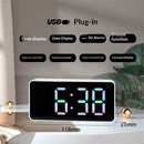LED Digital Wall Clock, Big Digits,Modern Electric Small Silent Wall Clock for Living Room, Bedroom, Classroom, Farmhouse, Kitchen, Office