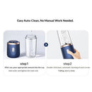 Portable Blender, Personal Blender USB Rchargeable, Mini Blender for Shakes and Smoothies, 400ML Portable Fruit Veggie Juicer Cup With 6 Blades and Travel Lid, Handheld Blender (Only juicer)