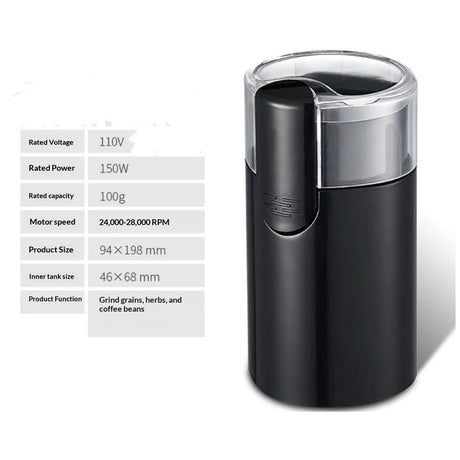 Fast Electric Coffee Grinder for Home Use, Easy to Use Coffee Bean and Spice Grinder with Heavy-Duty Stainless Steel Grind Blades