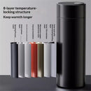 500ml Water Bottle Stainless Steel Thermoses - Insulated Vacuum, Leak Proof, Keeps Drinks Hot/Cold - Ideal for Coffee, Tea, Water - Black（Only water cup）