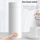 Travel Kettle - 400ML  Portable Electric Kettle for Boiling Water - Self Heating Cup/Thermos - Single Size Personal Tea Maker -Hot Water Boiler/Heater/Warmer - White
