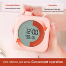 Digital Visual Timer 60-Minute Countdown (3-in-1) for Kids & Adults, Handy Time Management Tool, Classroom Essential, Ideal Back-to-School Teacher Gift - Fits Homeschool,(Pink)
