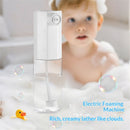 Electric Foaming Shampoo Dispenser Foam Sprayer Shampoo Foamer for Woman Men Baby Kid Dog Cat -White
