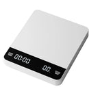 Mini Coffee Scale with Timer,Rechargeable Espresso Scale,3kg/0.1g Precision Scale for Espresso&Pour-Over Coffee,Portable Digital Kitchen Scale,White