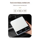 Mini Coffee Scale with Timer,Rechargeable Espresso Scale,3kg/0.1g Precision Scale for Espresso&Pour-Over Coffee,Portable Digital Kitchen Scale,White