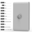 Rechargeable Stair Night Lights Indoor with Motion Sensors, Small Battery Powered Stairway Lights for Bathroom, Hallway, Underbed, Toilet, Magnetic Mount, 4 Pack