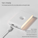 Rechargeable Stair Night Lights Indoor with Motion Sensors, Small Battery Powered Stairway Lights for Bathroom, Hallway, Underbed, Toilet, Magnetic Mount, 4 Pack