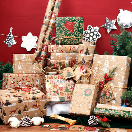 Christmas Gift Wrapping Paper - 6-Pack 