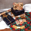 Christmas Gift Wrapping Paper - 6-Pack "Fireplace Sweet Dreams" Series (50x70cm)