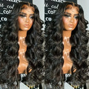 28-Inch Black Wig - Long Straight Synthetic Hair Wig for Daily Wear & Cosplay