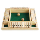 A green card-flipping toy, an interactive and educational toy for parties, a casual game prop for board game cards with four-sided numbers