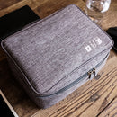 Navy Blue Data Storage Bag - Organizer for Cables, Chargers & Tech Accessories