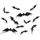 Halloween Bat Wall Stickers - Removable Spooky Decor Decals