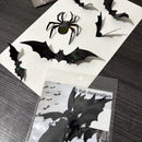 Halloween Bat Wall Stickers - Removable Spooky Decor Decals