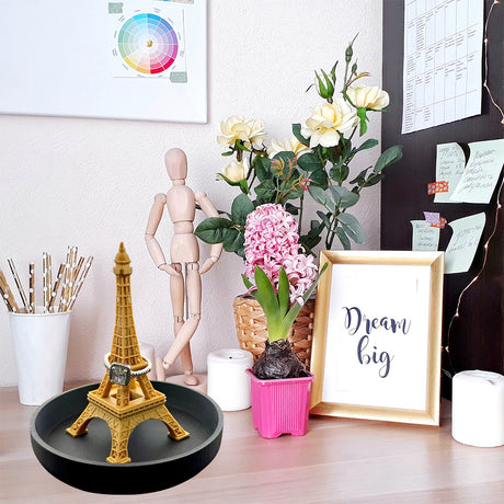 Eiffel Tower Ring Stand – An elegant jewelry stand, a romantic gift, a chic decoration, perfect for engagements, weddings, or dressing table displays.