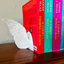 Angel Wings Bookends – 3D Printed Book Holder, Fantasy & Gothic Bookshelf Decor, Fae-Inspired Gift for Book Lovers