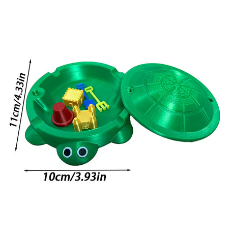 Mini Turtle Sandbox Desk Toy with  Small Tools, Mini Zen Garden Fidget Stress Relief Toys for Adults and Kids, Desktop Decor Accessories for Home and Office