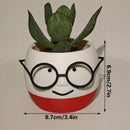 Simple and cute 3D printed flower pots with glasses – decorate your home with these!