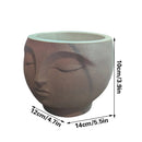 A 3D-printed, serene flowerpot, an eye-catching decorative piece for modern interior spaces. Suitable for planting small plants or succulents.