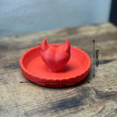 3D-printed devil Valentine's Day ring dish – add a touch of mischief to your Valentine's Day! Red