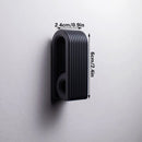 3D-printed press-lock towel hooks | Self-locking hooks, black