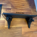 3D-printed crow skull wall mount adds a touch of mystery to your home. (Black)