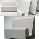 3D Printed Streamlined Desktop Organizer - Minimalist Desktop Stand (White)