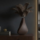 3D-printed sculpture of a contemplative vase,black