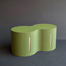 3D-printed toilet paper roll storage box, light green