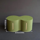 3D-printed toilet paper roll storage box, light green