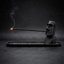3D Printed Moai Incense Holder – Easter Island Statue, Black