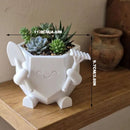 3D Printed Smiling Gardener (White)