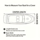 Trailerable Boat Cover – Heavy Duty Waterproof Tarp with Storage Bag, Designed for V-Hull, Fish & Ski, Runabout, Bass & Fishing Boats,17-20FTBlack