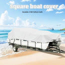 Trailerable Boat Cover – Heavy Duty Waterproof Tarp with Storage Bag, Designed for V-Hull, Fish & Ski, Runabout, Bass & Fishing Boats,21-24FTBlack