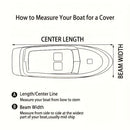 Trailerable Boat Cover – 600DHeavy Duty Waterproof Tarp with Storage Bag, Designed for V-Hull, Fish & Ski, Runabout, Bass & Fishing Boats,23-25FTBlack