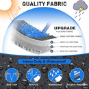 Trailerable Boat Cover – 600DHeavy Duty Waterproof Tarp with Storage Bag, Designed for V-Hull, Fish & Ski, Runabout, Bass & Fishing Boats,20-22FTBlack