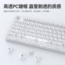 RGB Backlit Wired Mechanical Gaming Keyboard, 104 Keys Full Size Hot Swappable Keyboard with Aluminum Base, Noise Absorbing Foam, Tactile Brown Switch, Programmable Keys & Volume Knob for PC Mac,Sky Blue