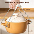 Heat Resistant Anti-Slip Bowl Gripper Tongs, Kitchen Hot Dish Plate Pot Lifter Clip for Steaming Cooking, Oven Safe Heat Protection Clamp for Home Use