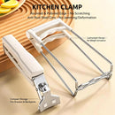 Heat Resistant Anti-Slip Bowl Gripper Tongs, Kitchen Hot Dish Plate Pot Lifter Clip for Steaming Cooking, Oven Safe Heat Protection Clamp for Home Use