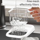 Self-designed Sink Drain Basket, Detachable Kitchen Food Residue Filter Strainer Holder for Leftovers Tea Leaves Waste Water Draining Rack