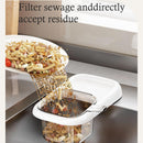 Self-designed Sink Drain Basket, Detachable Kitchen Food Residue Filter Strainer Holder for Leftovers Tea Leaves Waste Water Draining Rack