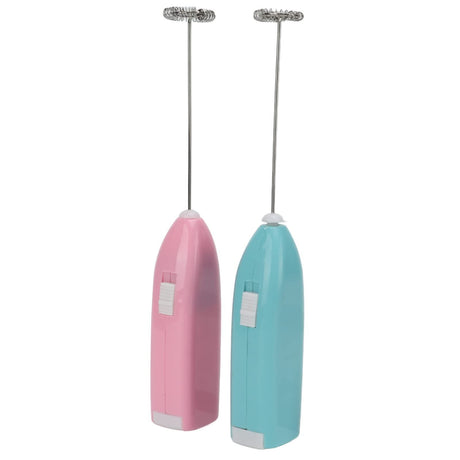 Green electric milk frother, handheld coffee stirrer, portable milk frother, suitable for lattes, cappuccinos, and home use as a whipping iron/whip.