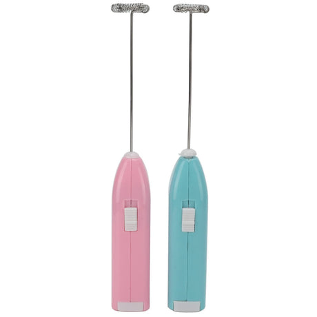 Black electric milk frother, handheld coffee stirrer, portable milk frother, suitable for lattes, cappuccinos, and home use as a whipping iron/whip.