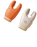 2-Pack 2-in-1 Stainless Steel Garlic Peeler Skin Remover, Multifunctional Efficient Vegetable Peeler for Carrots, Ginger, Kitchen Tool That Avoids Garlic Smell on Your Hands（Orange）